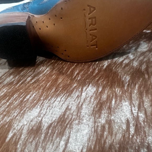 Ariat Blue and Brown Women's Western Boots - Picture 4 of 5